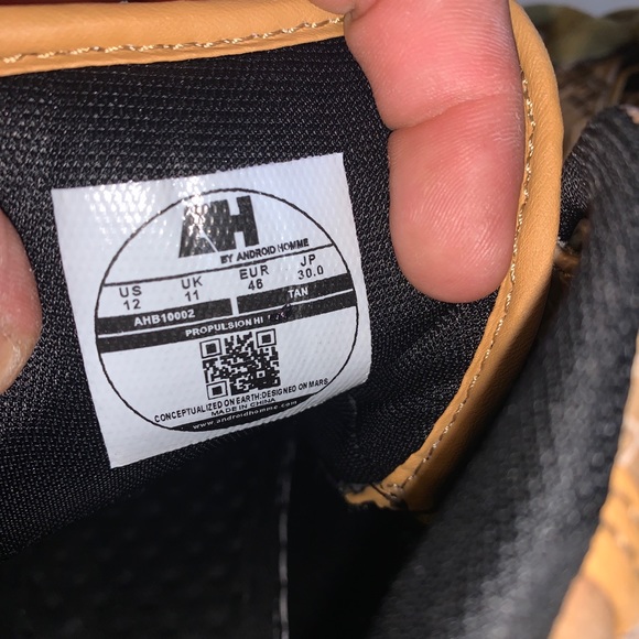 ANDROID HOMME AHB10002 Hi Top Propulsion Snakeskin - Picture 9 of 12